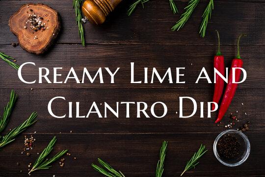 Creamy Lime and Cilantro Dip